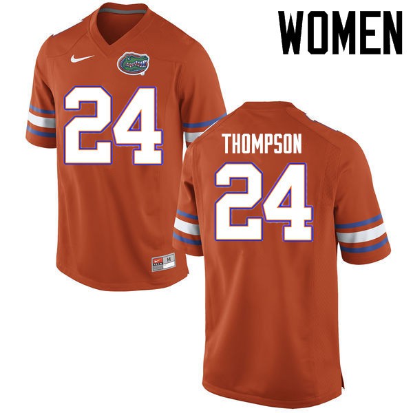 Florida Gators Women #24 Mark Thompson College Football Jerseys Orange